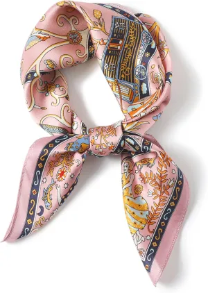 100% Pure Mulberry Silk Scarfs 26"x26" Square Scarf Women Neckerchief Headscarf hair scarf bandana Gift Packed