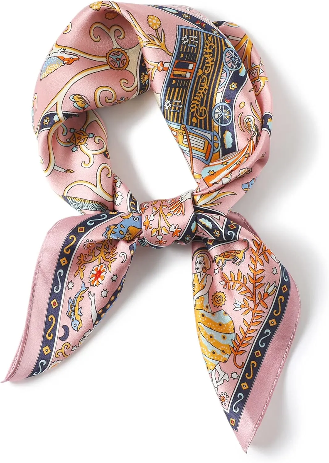 100% Pure Mulberry Silk Scarfs 26"x26" Square Scarf Women Neckerchief Headscarf hair scarf bandana Gift Packed
