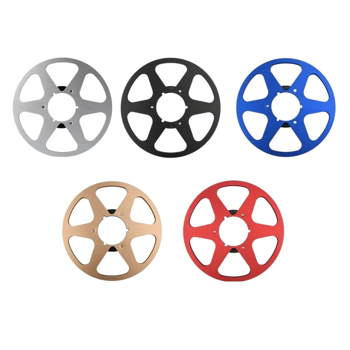 10Inch Open Reel Audio Tape Empty Nab Hub Reel-to-Reel Recorders with Disk Aluminum Accessories for Studer ReVox/TEAC/BASF/Nagar