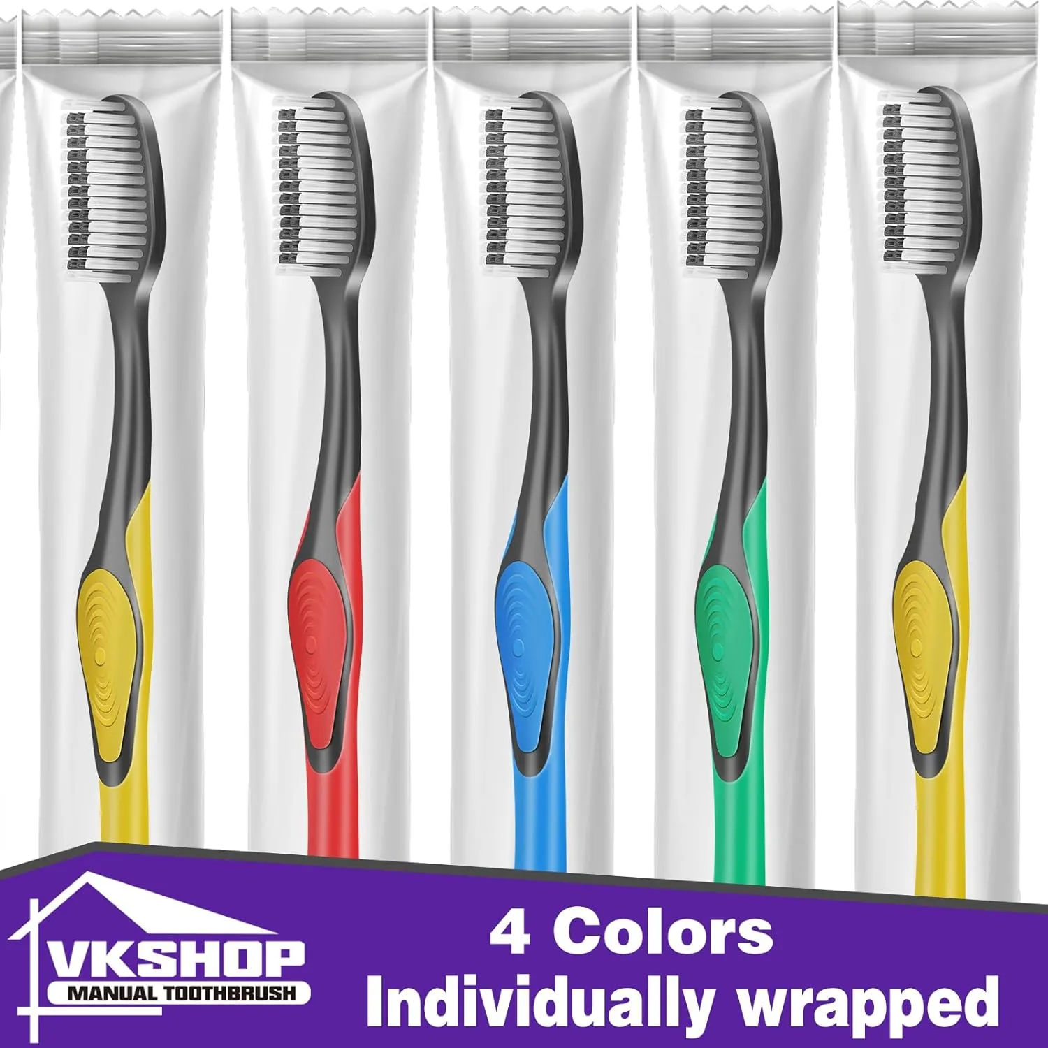 144 Pack Cheap Travel Toothbrushes and Soft Carbon Toothbrush, Reusable Travel Toothbrushes, Eco-Friendly Bulk Toothbrushes Individually Wrapped