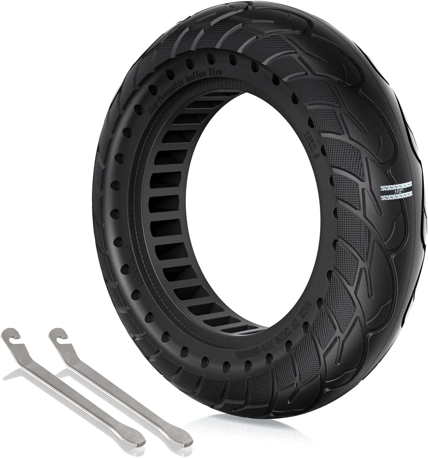 1PZ FT2-X02 10x2.50 60/70-6.5 Solid Tire 10 Inch Tire Replacement for Ninebot MAX G30 G30P G30LP Electric Scooter