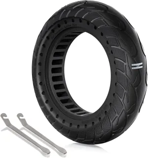 1PZ FT2-X02 10x2.50 60/70-6.5 Solid Tire 10 Inch Tire Replacement for Ninebot MAX G30 G30P G30LP Electric Scooter