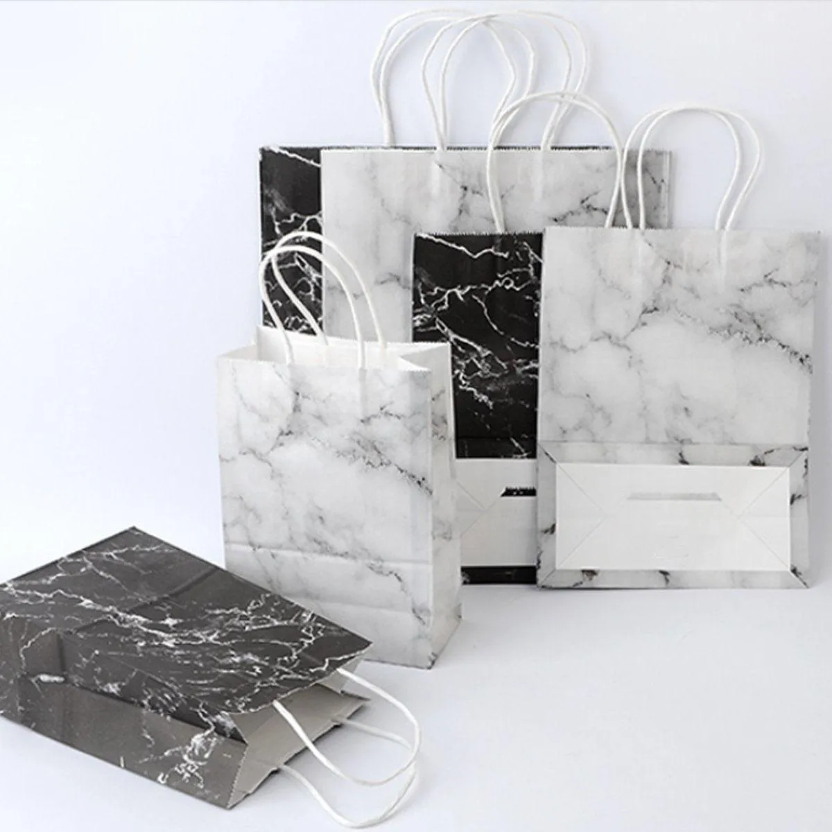25PCS Shopping Paper Bag Handbag Party Favor Gift Bags