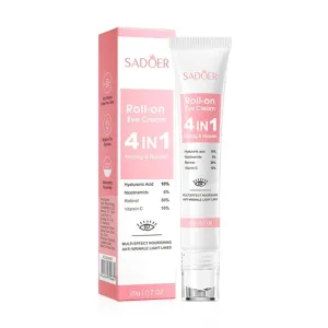 2pcs 4in1 Roll-on Moisturizing Eye Cream Anti Dark Circles Eyes Bags Firming Moisturizing Eye Serum Skin Care for Beauty Eyes