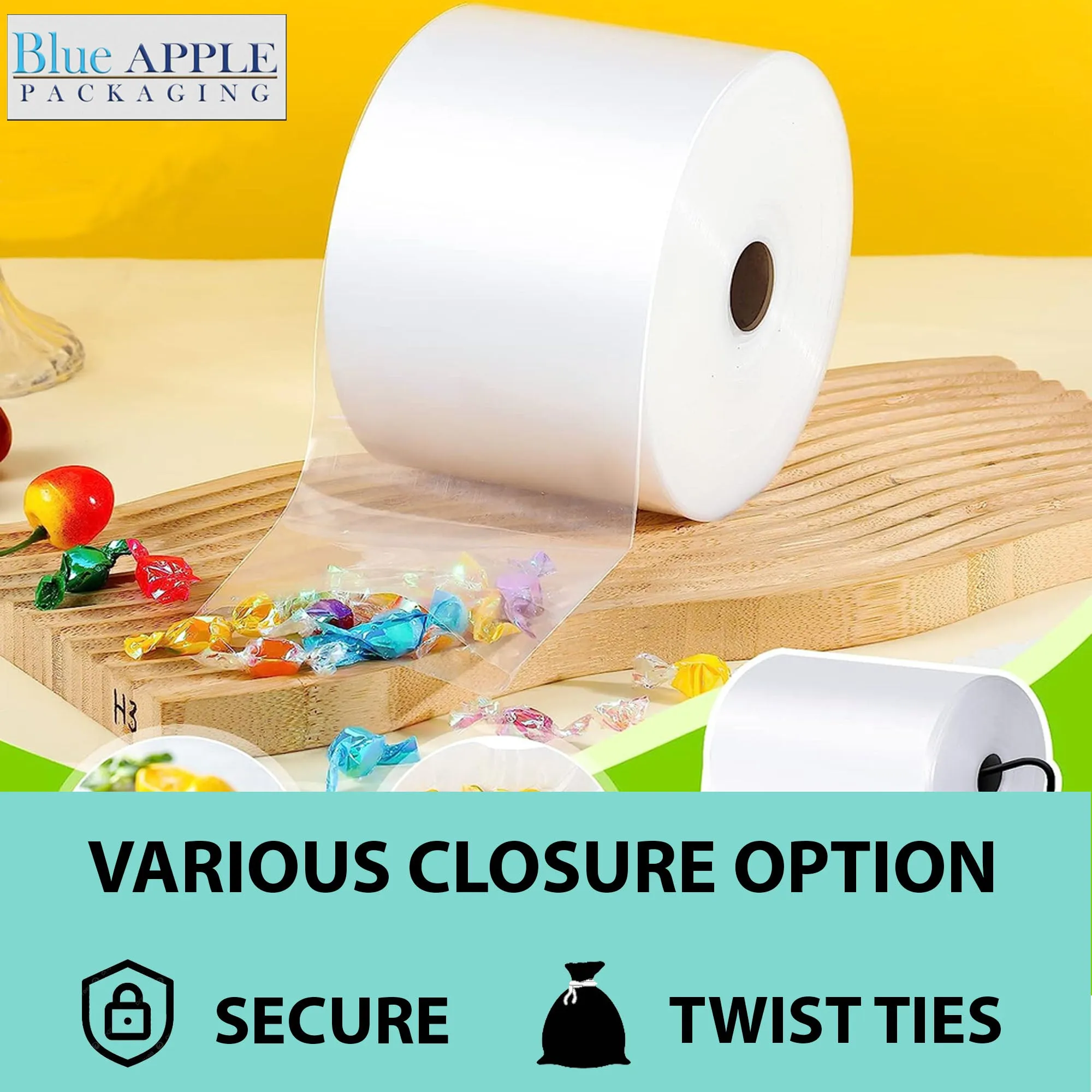 4 inch x 2150ft Poly Tubing Roll 2 Mil LDPE Low Density