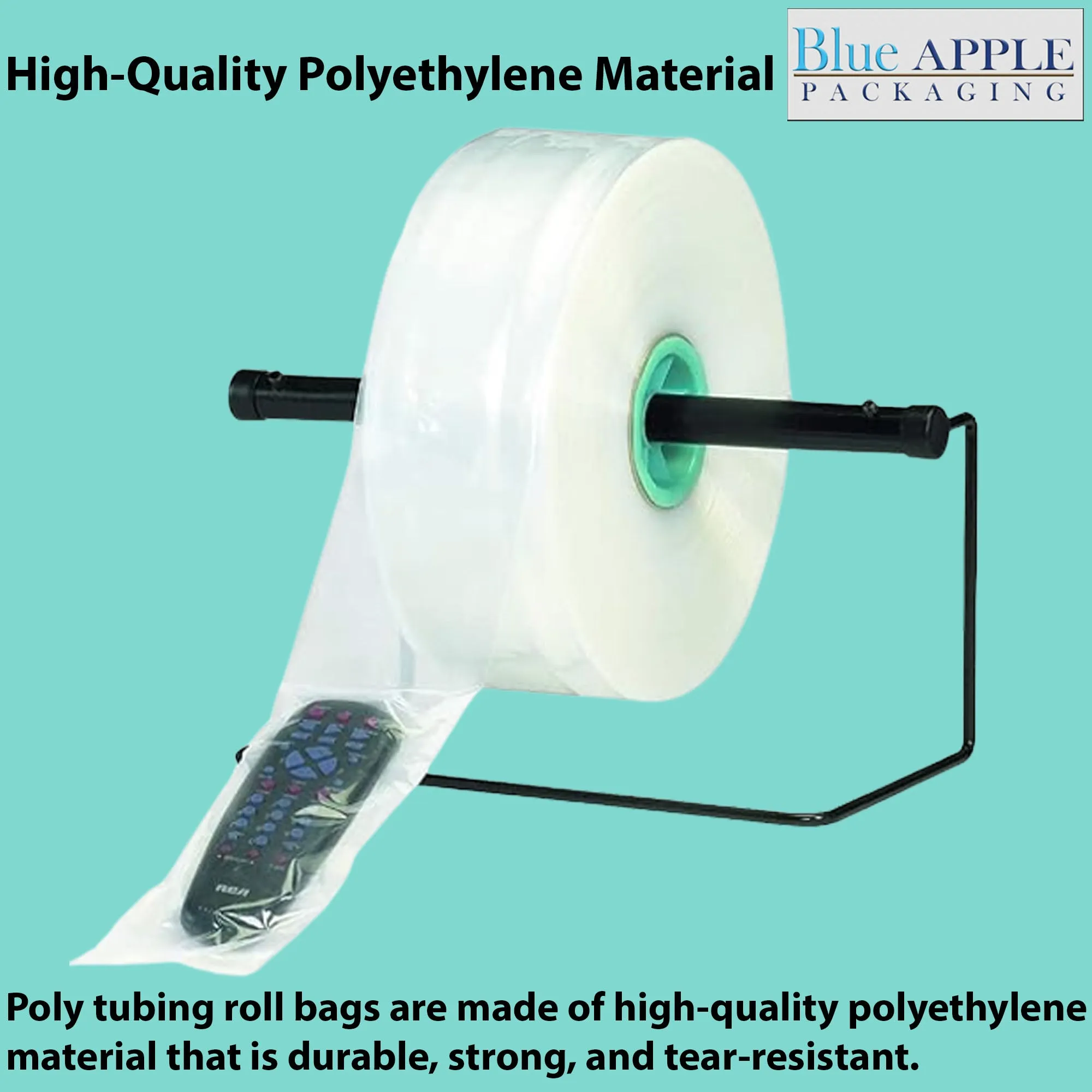 4 inch x 2150ft Poly Tubing Roll 2 Mil LDPE Low Density
