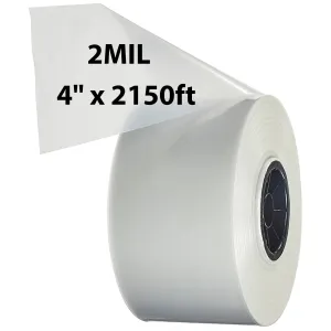 4 inch x 2150ft Poly Tubing Roll 2 Mil LDPE Low Density
