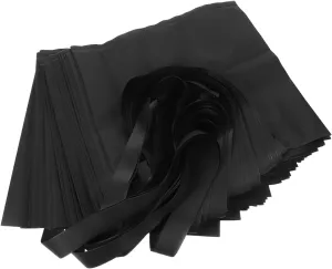 50pcs Frosted Material Tote Bags for Clothing Stores Black Shoulder Bag Aesthetic