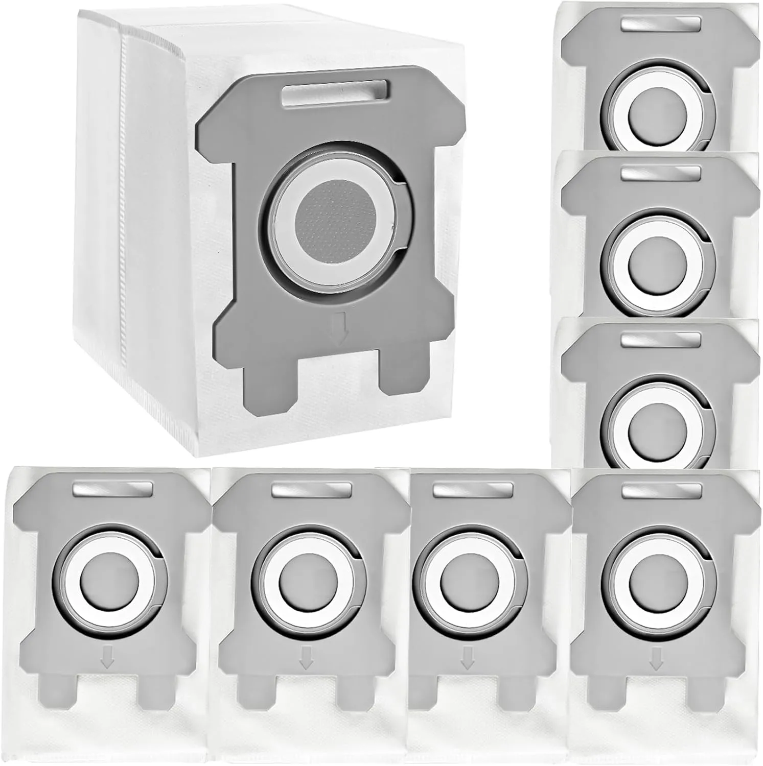 8 Pack Replacement Vacuum Bags - Compatible with i7, i8, i3, i4, i1, i6, j7, s9 Vacuum Cleaners - Bulk Trash Bags for Automatic Dirt Disposal
