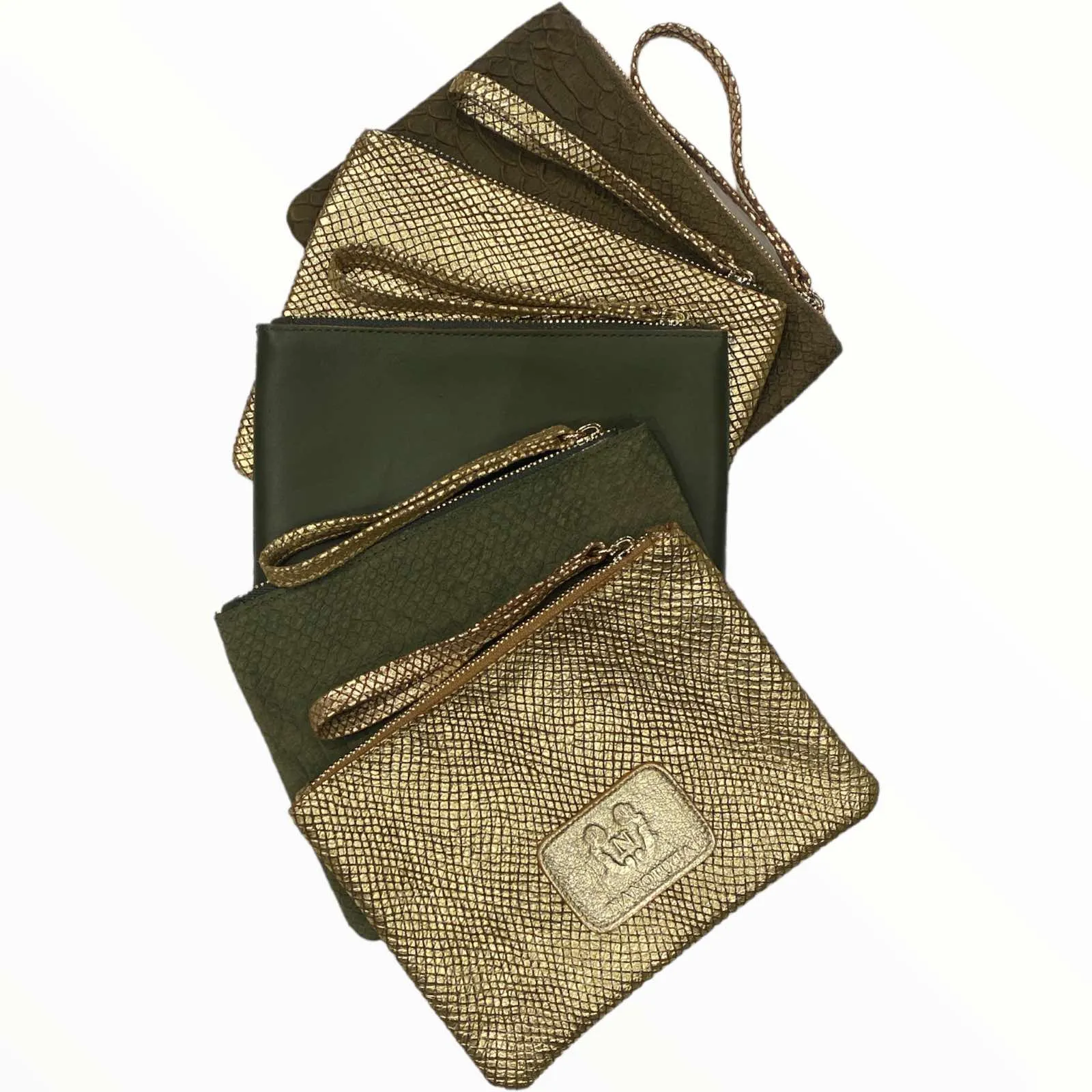 A3 leather beauty case and clutch