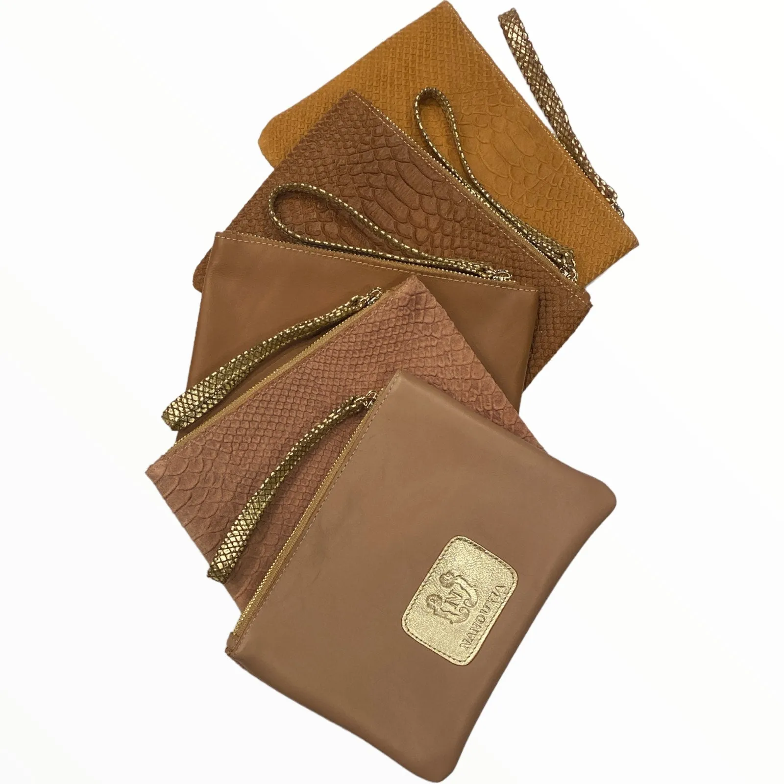 A3 leather beauty case and clutch