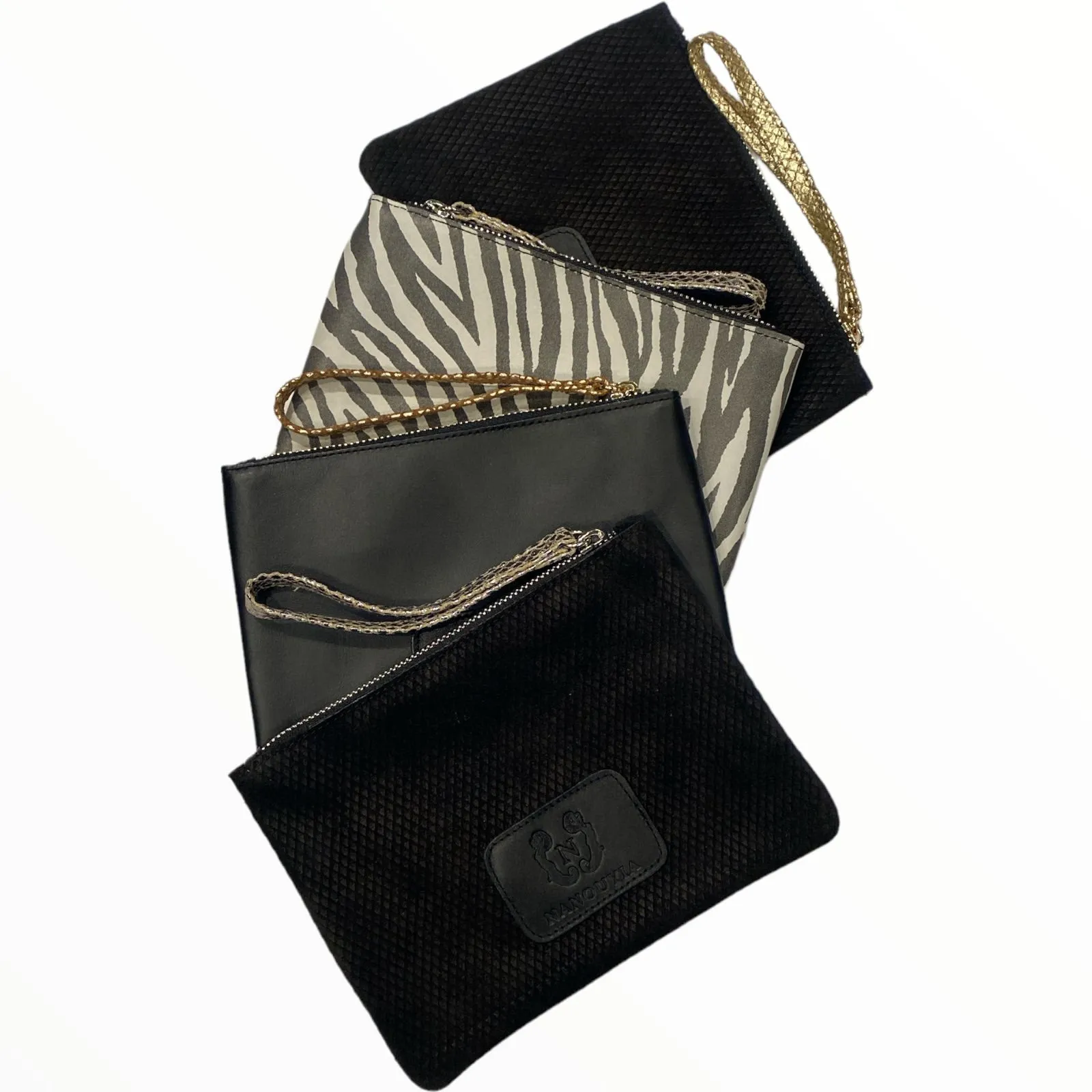 A3 leather beauty case and clutch