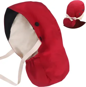 ABAMERICA Scrub Caps for Women Surgical Caps Nurse Hat Functional Ponytail Holder for Long Hair Single or Satin-Lined