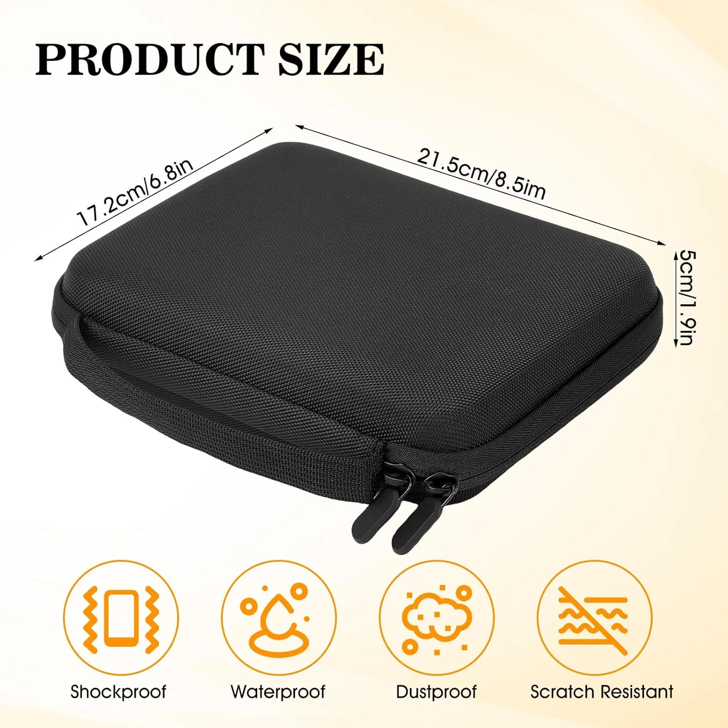 Acouto Essential Oil Storage Case, Holds 63 Bottles (1-3ml) Portable Nail Polish Storage Organizer with Dividers for Home & Travel – Stylish Black Carry Bag for Essential Oils and Nail Supplies