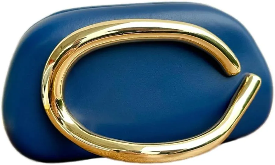 Acrylic Clutch Purse for Women Classic Round Acrylic Evening Handbag Vintage Metal Handlebars Bag for Wedding Party Prom