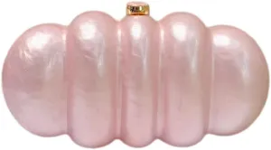 Acrylic Puffer Clutch Purse for Women Elegant Evening Bag with Long Chain Unique Marble Handbag for Wedding Party Prom