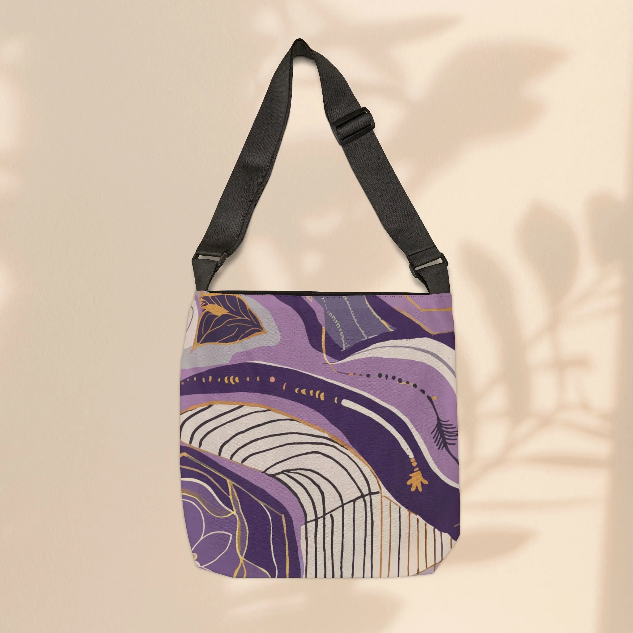 Adjustable Tote Bag  - Lavendar Legends