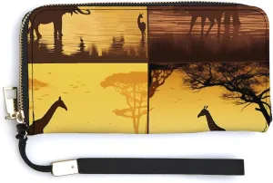 African Grassland Animals Fashion Shopping Tote Bag,Designer Shoulder Handbags,Womens Purse Handbags,Hobo Bags Cute Storage Bag for Women