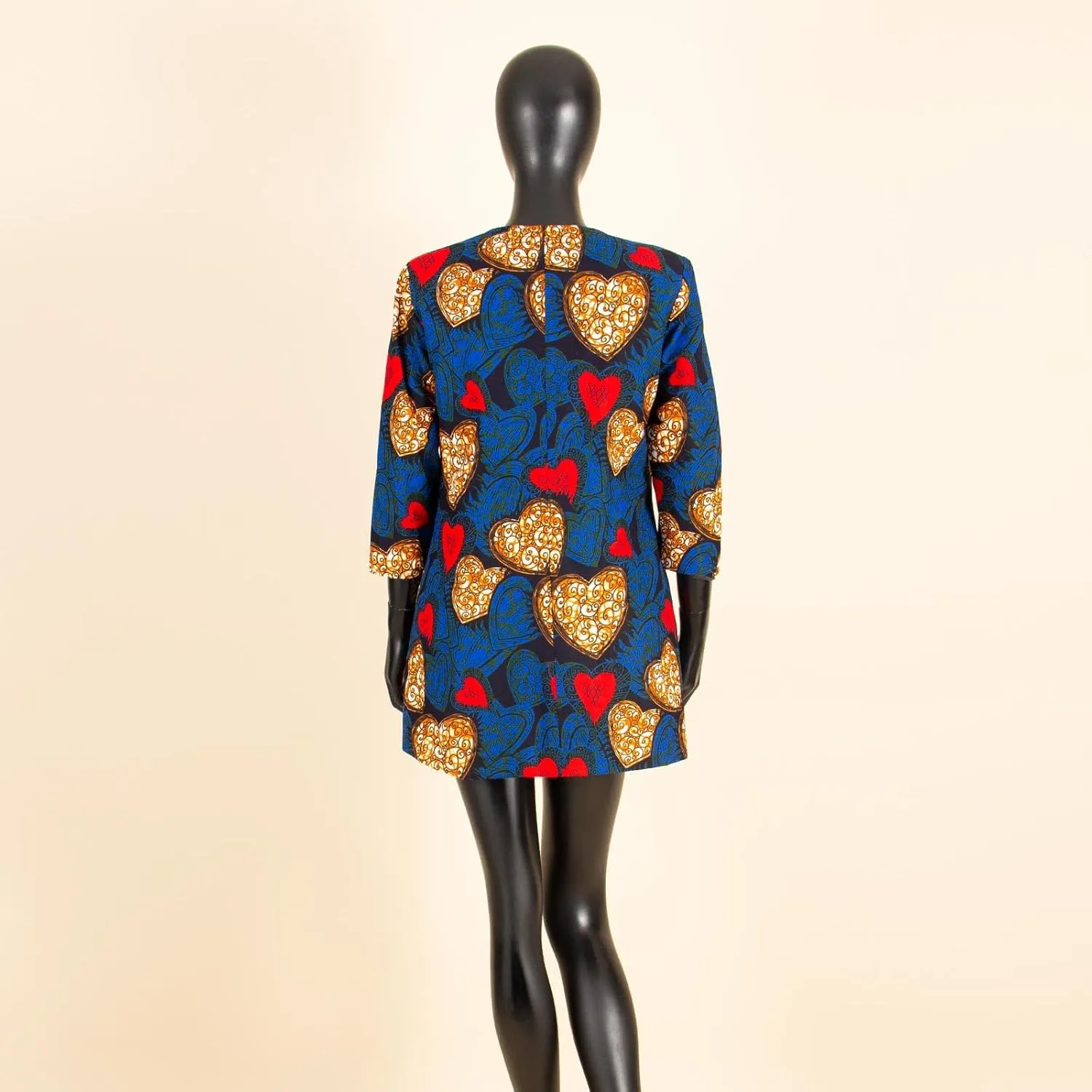 African Women's Coats Ankara Print Long Sleeve Jacket Top Dashiki Casual Trench Coat Outwear