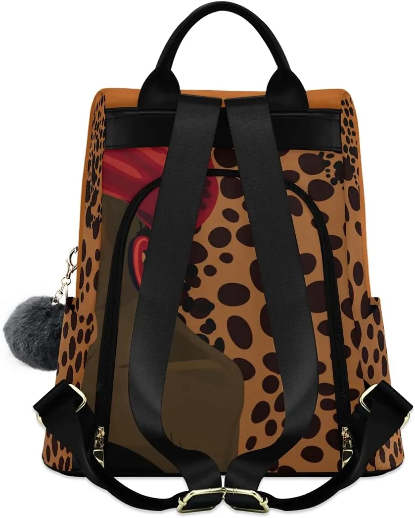 ALAZA Beautiful Traditional African American Woman Backpack for Daily Shopping Travel