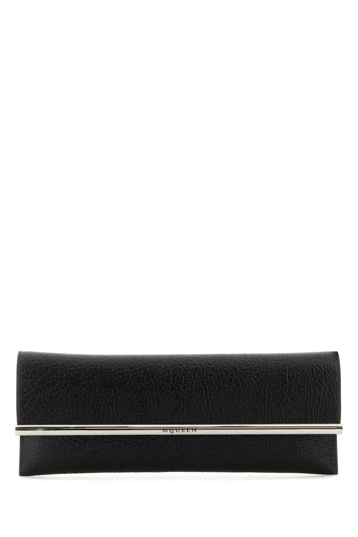 ALEXANDER MCQUEEN Luxe Leather Cross B-Long Mini Clutch