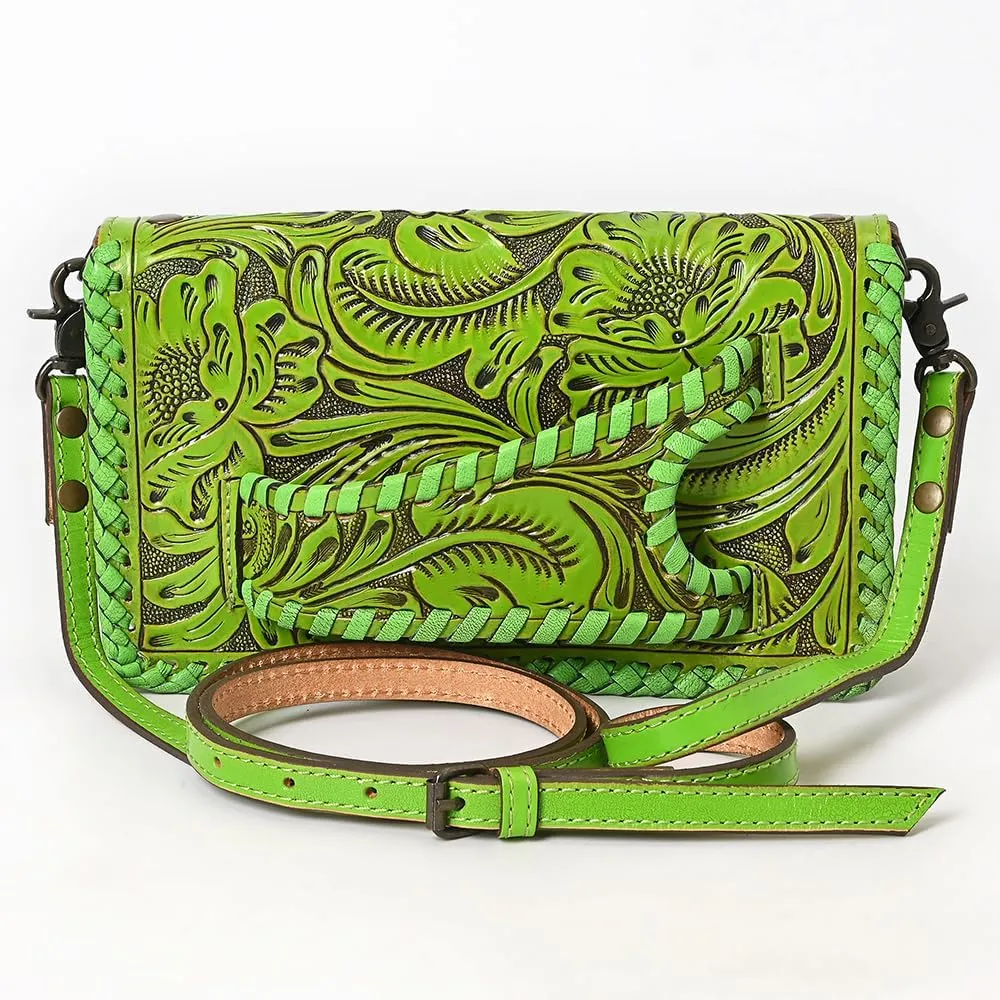 American Darling Clutch Hand Tooled Genuine Leather Women Bag Western Handbag Purse