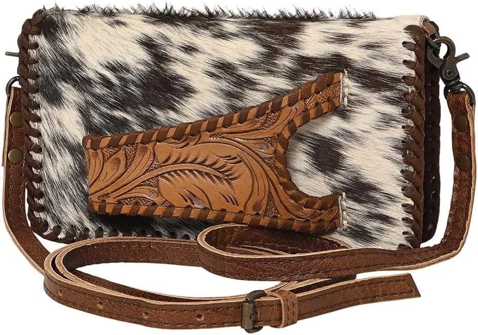 American Darling Clutch Hand Tooled Genuine Leather Women Bag Western Handbag Purse