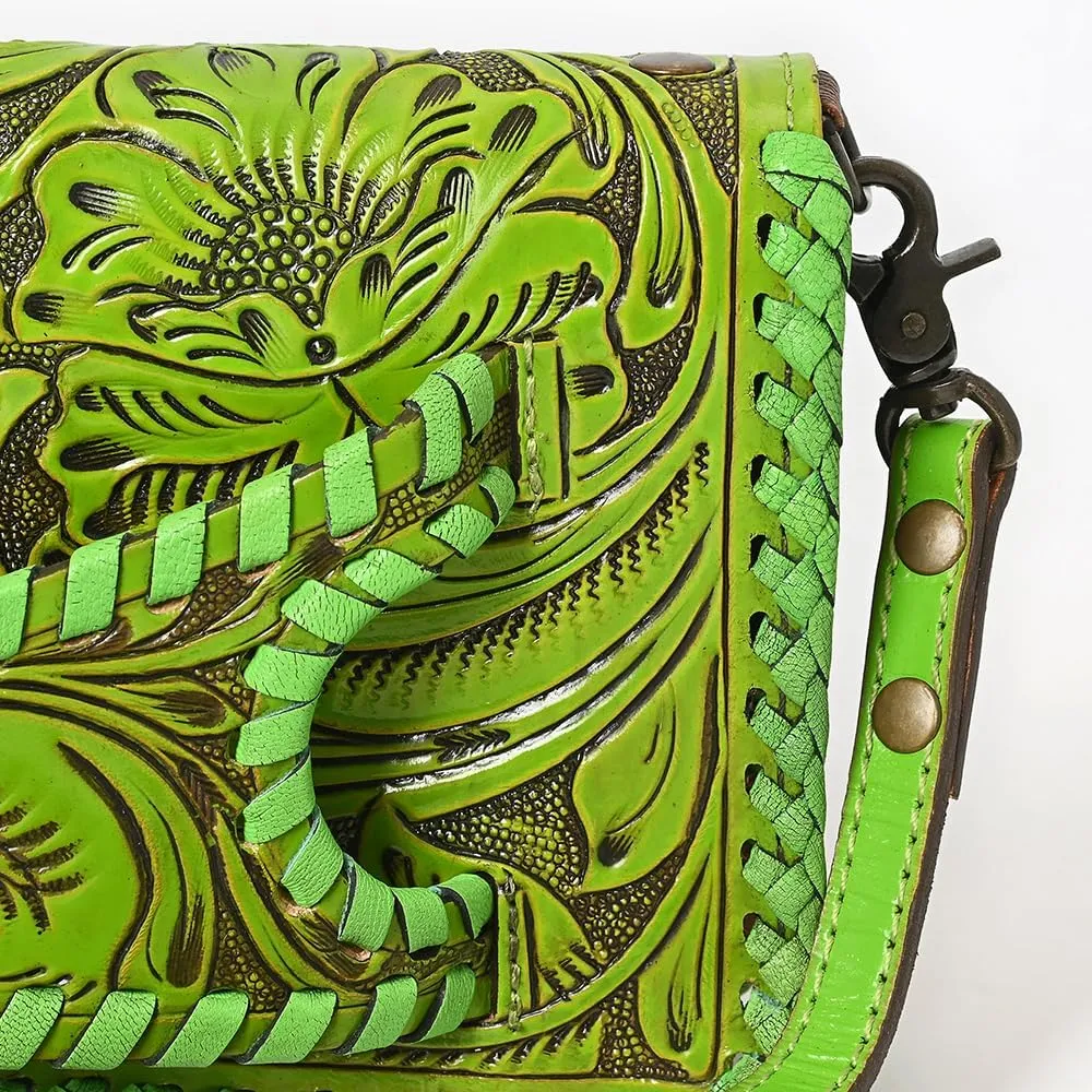 American Darling Clutch Hand Tooled Genuine Leather Women Bag Western Handbag Purse