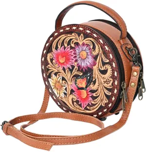 American Darling Genuine Leather Western Women Handbag | Purse with Clutch and Travel Options