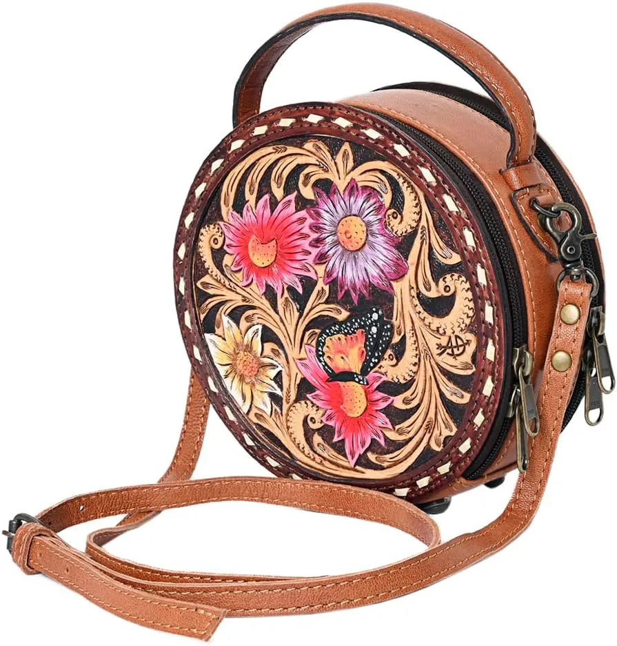 American Darling Genuine Leather Western Women Handbag | Purse with Clutch and Travel Options