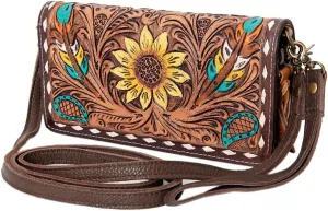 American Darling Wallet Hand Tooled Genuine Leather Western Women Bag | Handbag Purse | Women Wallet | Wristlet Wallet | Travel Wallet | Leather Wallet | Clutch Wallet