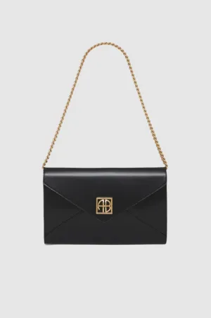 Anine Bing Elly Clutch in High Shine Black