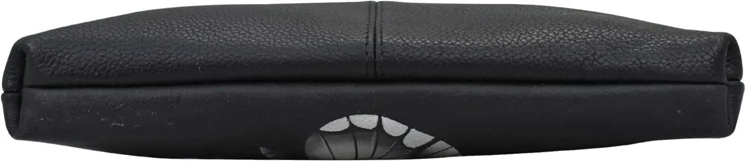 Anna by Anuschka Women's Hand Painted Genuine Leather Wristlet Clutch