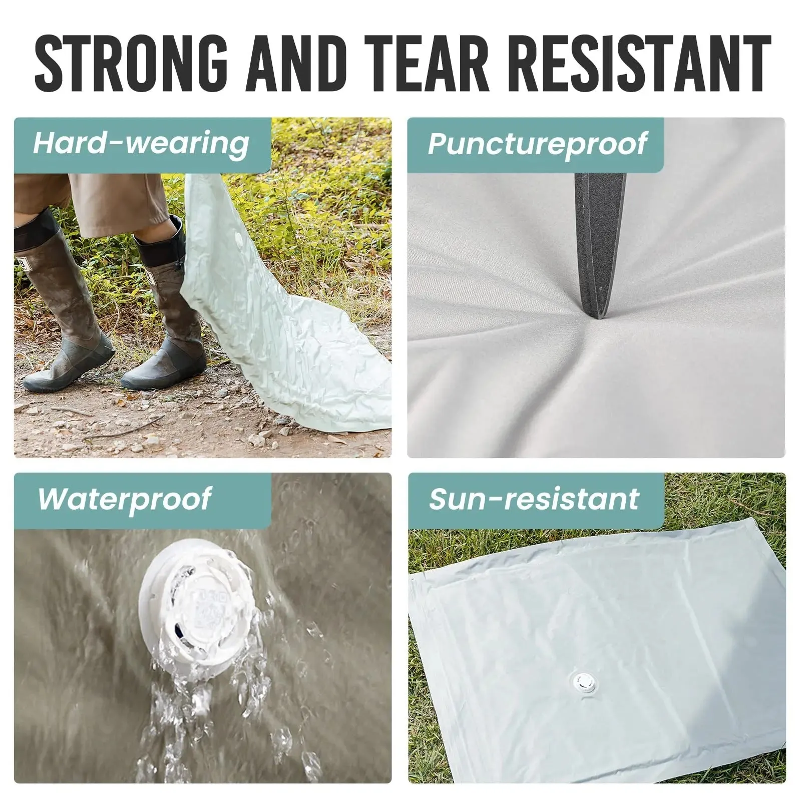 ANYHOUZ Vacuum Storage Bags 1PC White Fabric Airtight Compression Space Saving Organizer