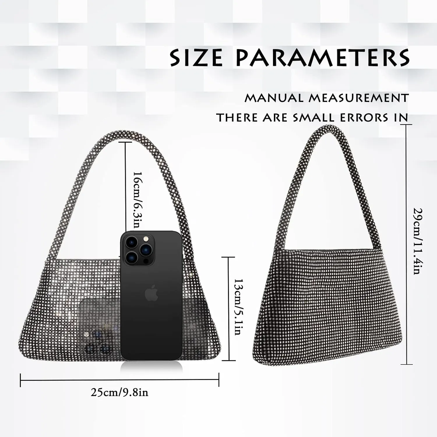 AOYUNHUI Hand Bags Purses for Women Rhinestone Bag Clutch Purses Party Wedding
