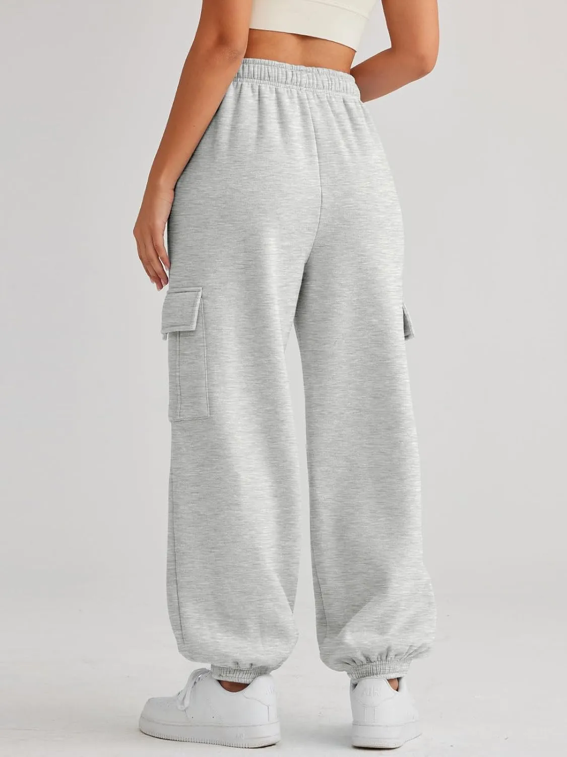AUTOMET Womens Cargo Sweatpants Oversized Fleece Joggers Fall Fashion Outfits Y2k Clothes 2025 with Pockets