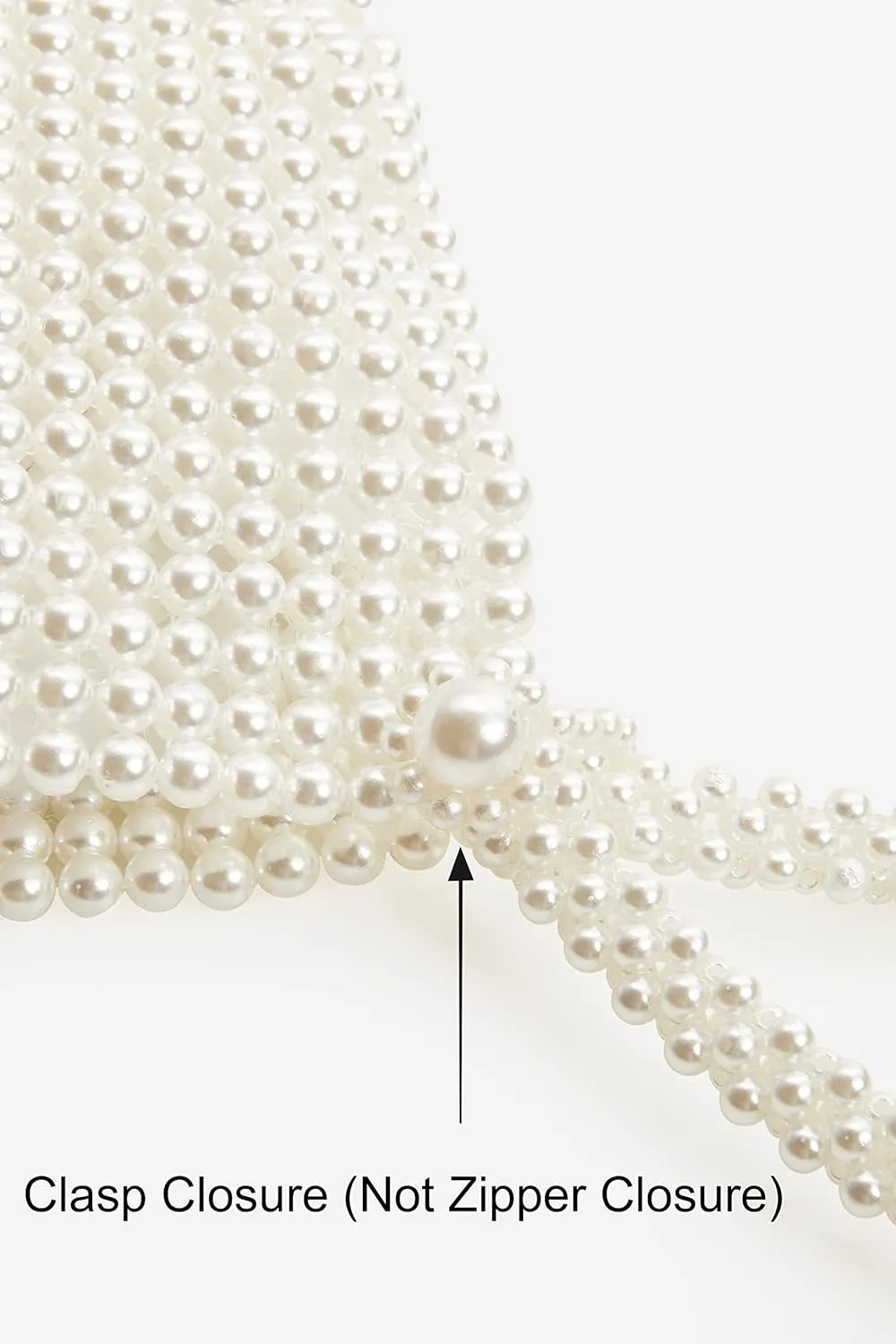 BABEYOND Pearl Clutch Purse Evening Bags for Women Elegant Triangle Purse for Wedding Bride Party Prom