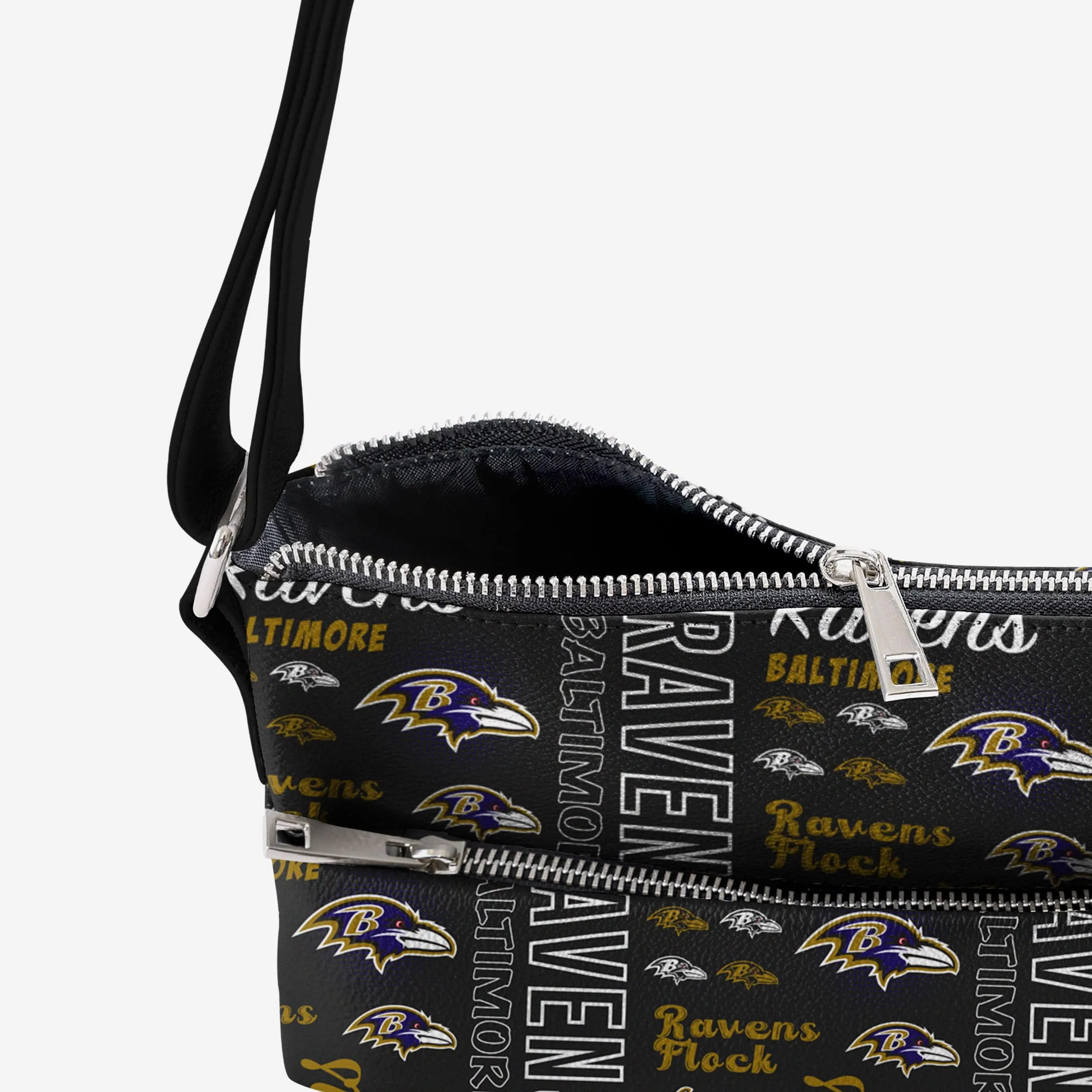 Baltimore Ravens Spirited Style Printed Collection Foldover Tote Bag