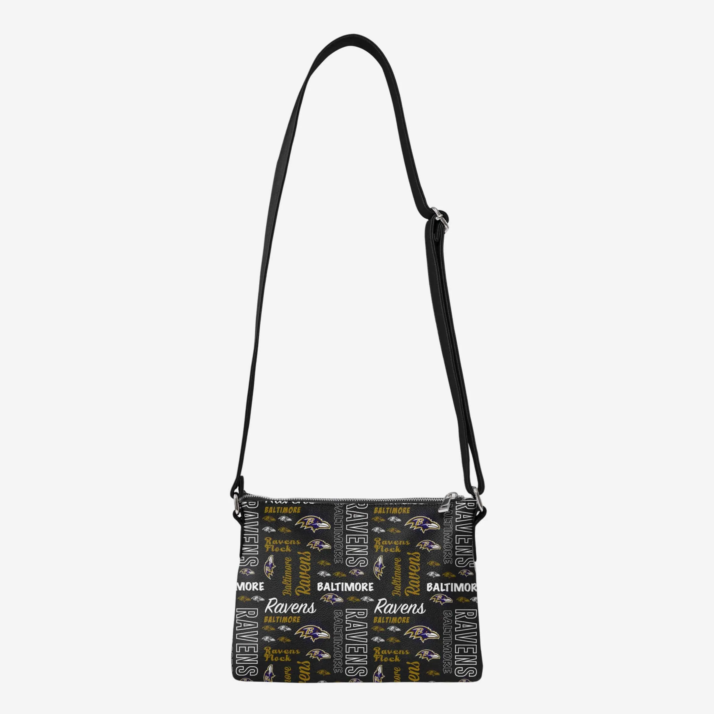 Baltimore Ravens Spirited Style Printed Collection Foldover Tote Bag