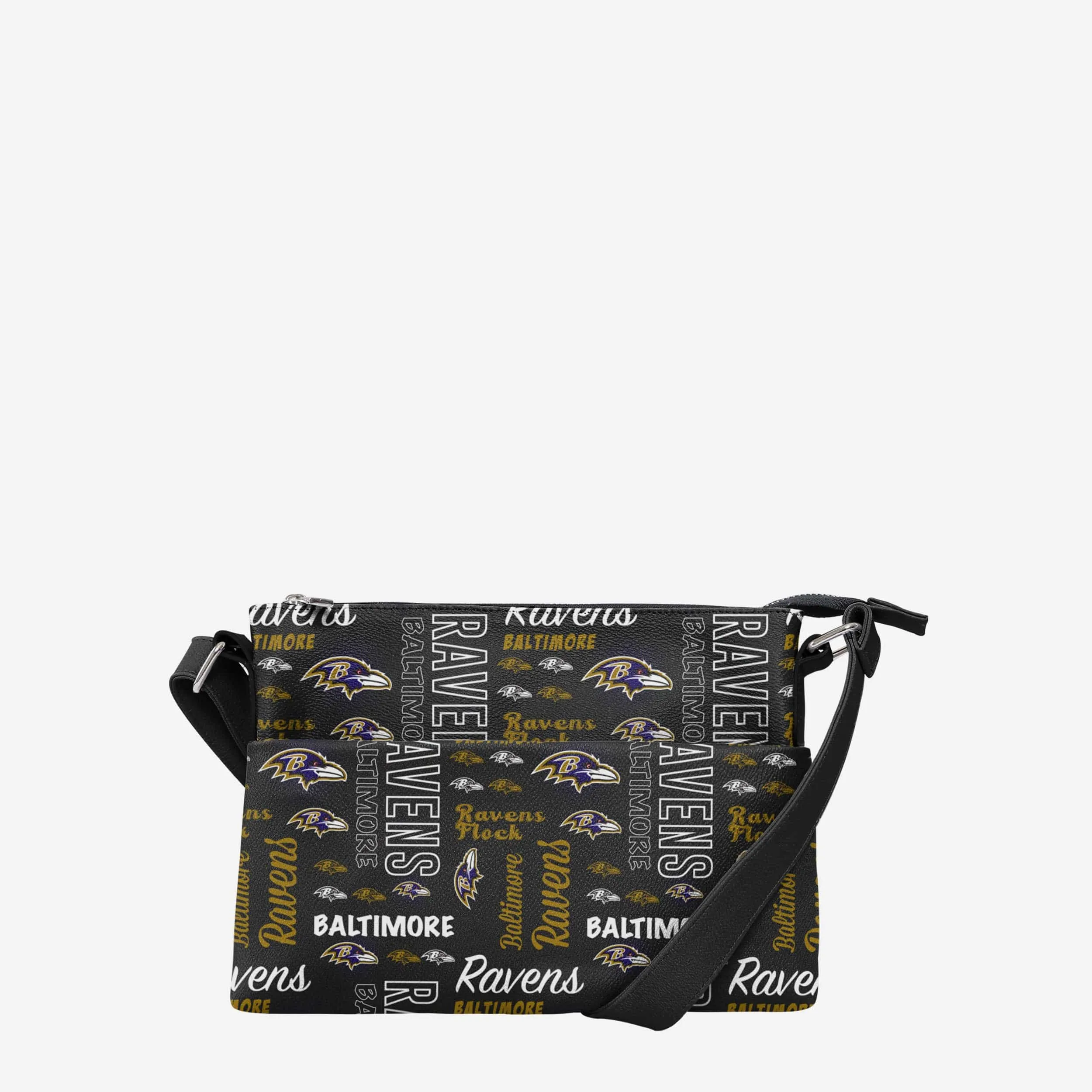 Baltimore Ravens Spirited Style Printed Collection Foldover Tote Bag