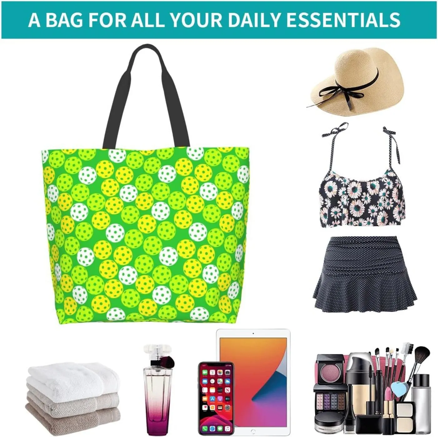 Baseball Tote Bag - Handbag, Shopping and Travel Bag for Sports Mom - Gifts for Women