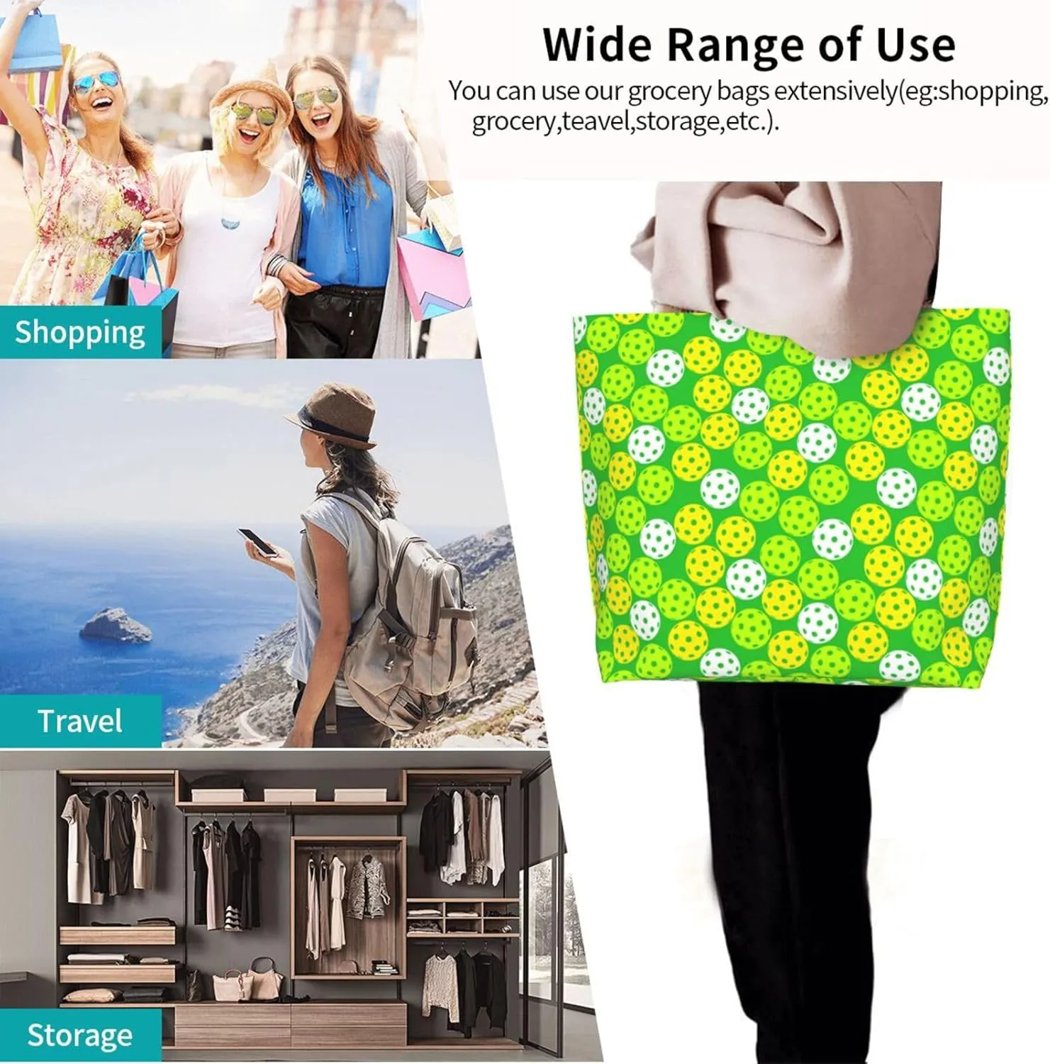 Baseball Tote Bag - Handbag, Shopping and Travel Bag for Sports Mom - Gifts for Women