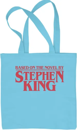 Based On The Novel By Stephen King Reusable Shopping Tote Bag, Durable Cotton Canvas, Eco-Friendly and Spacious