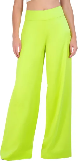 BCBGMAXAZRIA Women's Satin Wide Leg Pants