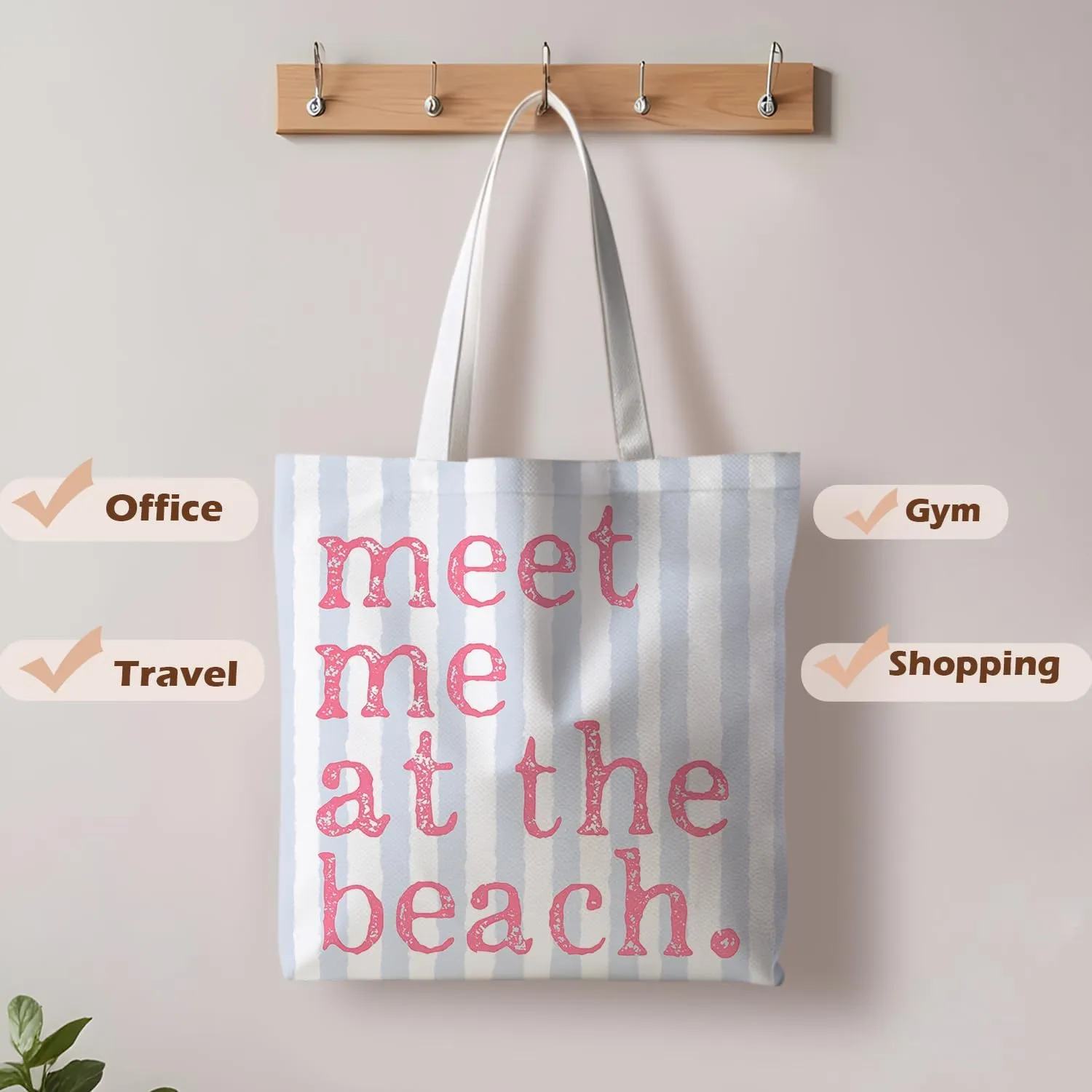 Beach Tote Bag, Summer Tote Bag for Women, Summer Reusable Grocery Bags Shopping Bags