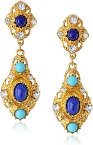 Ben-Amun Jewelry Gold-Tone Drop Earrings
