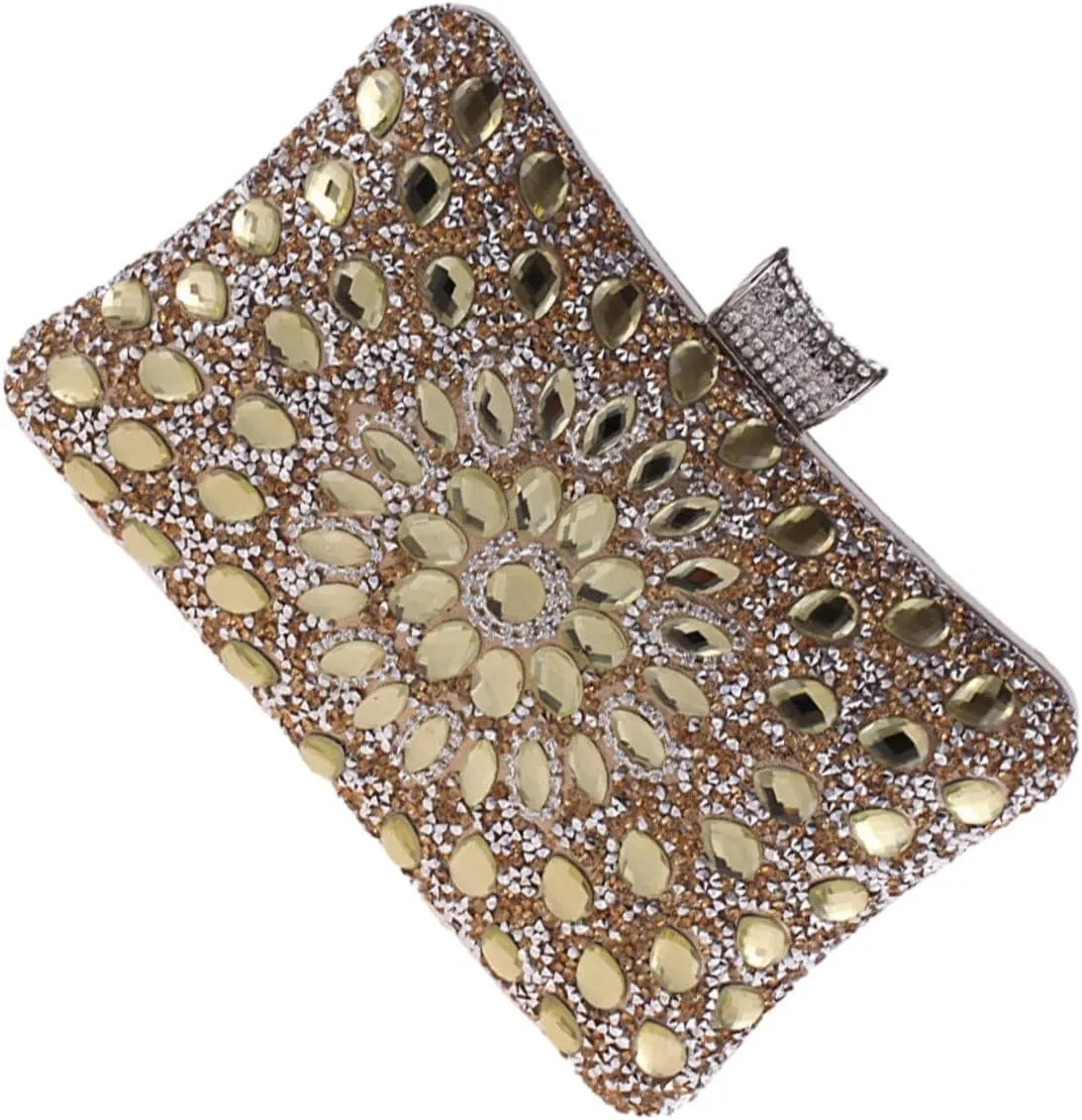 BESPORTBLE Elegant Rhinestone Inlaid Evening Clutch Bag for Women Versatile Handbag for Parties Weddings and Night Out Material Eye Catching Design for Any Dress