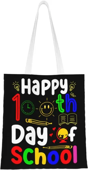 Best Way To Predict Future Create It Tote Bag for Women Canvas Shopping Bags Reusable Large Capacity Casual Shoulder Handbags Grocery Bags DIY Gift Bags