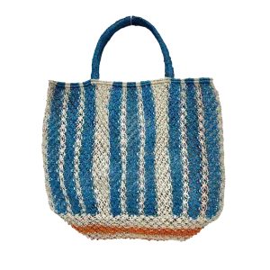 Bevan Bag - ONE SIZE Cobalt & Natural