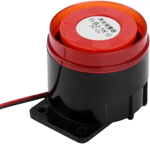 Bj-1K 12 24V 220V Buzzer High Decibel Sound and Light Alarm Anti-Theft Dual Audio Electronic Horn Waterproof Dustproof
